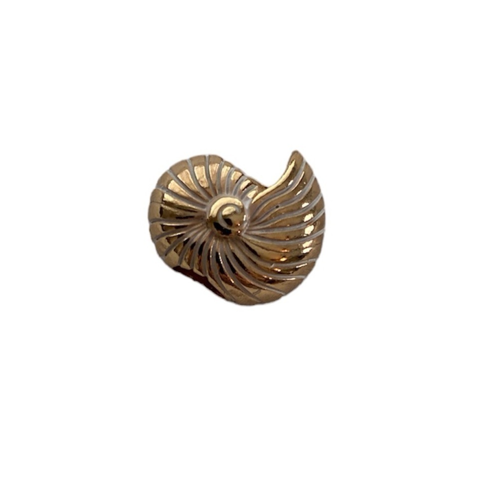Brighton bead seashell shape small size gold color would fit necklace/bracelet